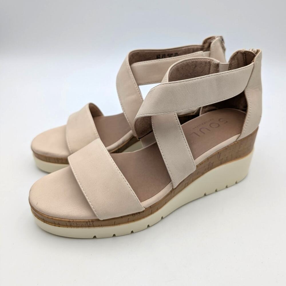 Soul Naturalizer Goodtimes Crisscross Sandals Women's Porcelain Size US9M EU40